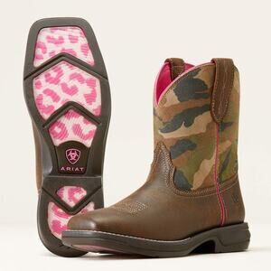 Ariat Anthem Shortie Myra Camo Pink Trim Women’s Western Boots Size 8 Wide